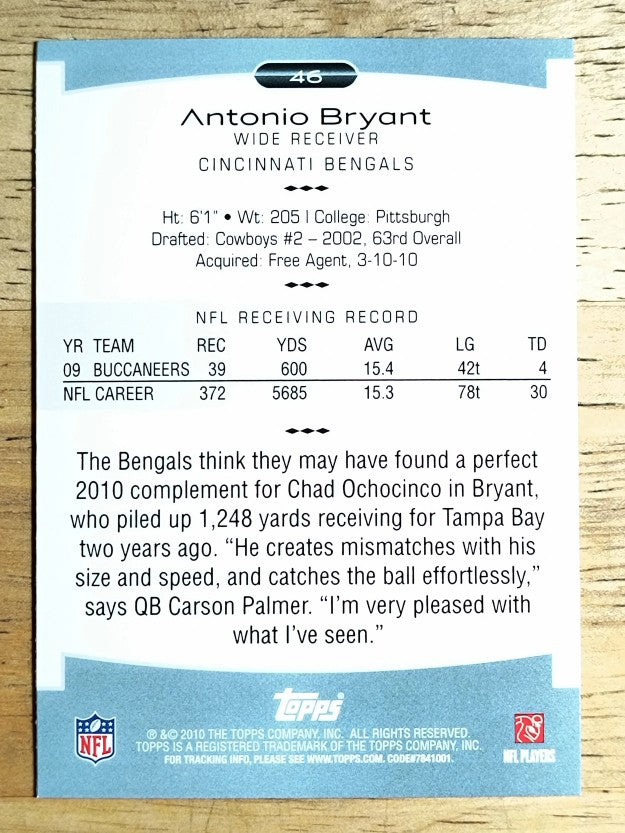 2010 Topps Platinum #46 Antonio Bryant