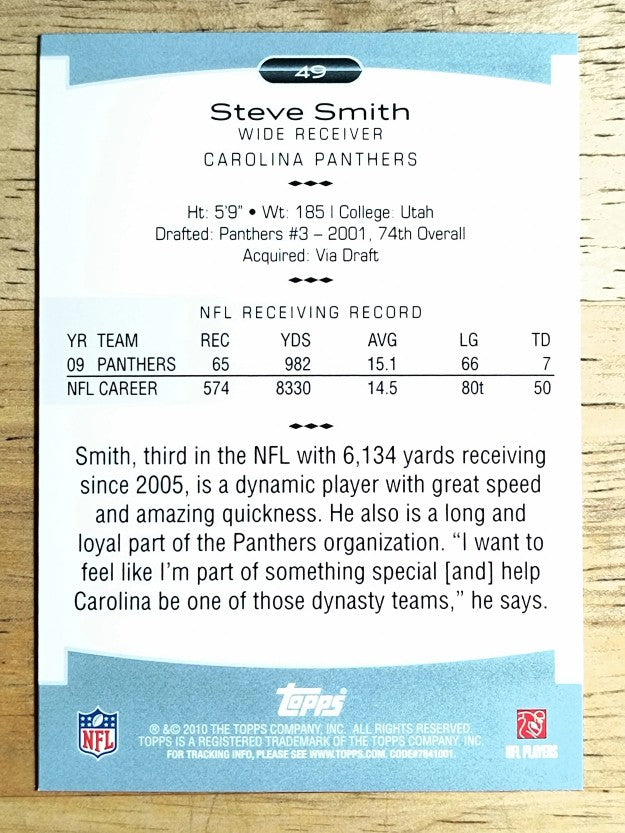 2010 Topps Platinum #49 Steve Smith