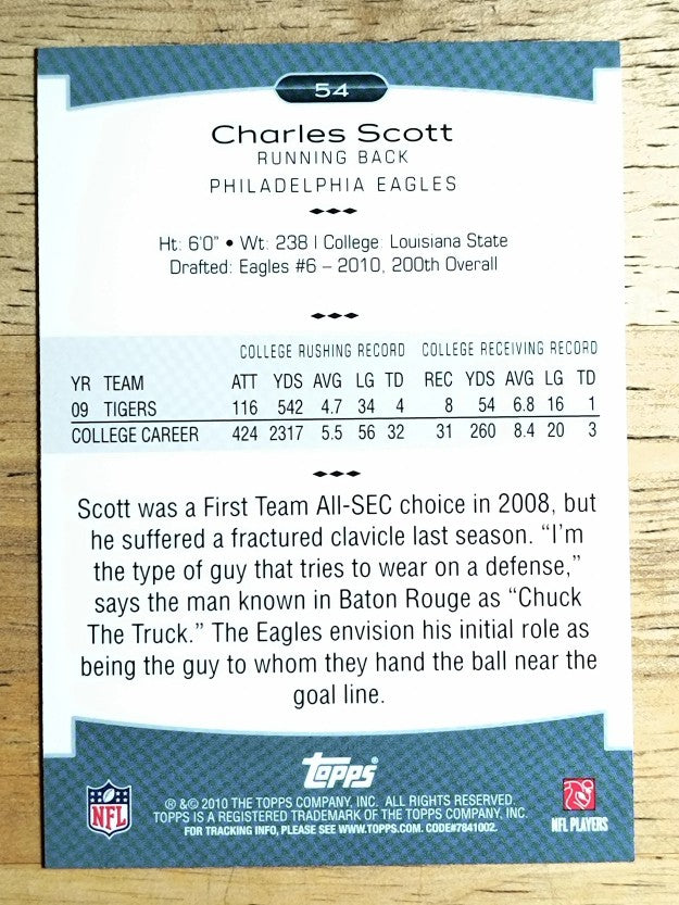 2010 Topps Platinum #54 Charles Scott RC