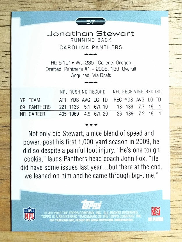 2010 Topps Platinum #57 Jonathan Stewart