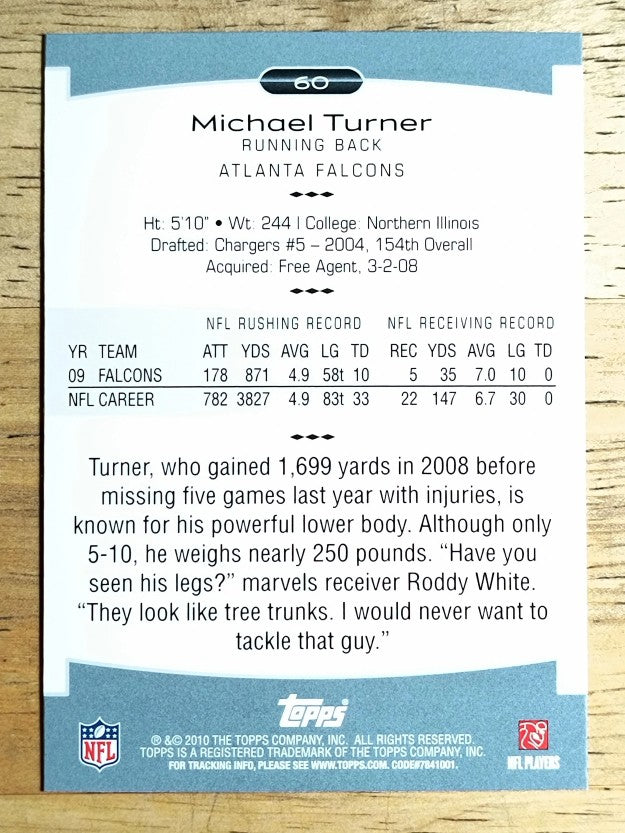 2010 Topps Platinum #60 Michael Turner