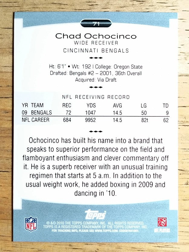 2010 Topps Platinum #71 Chad Ochocinco