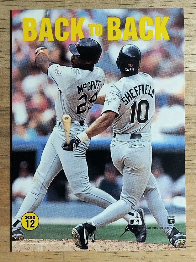 1993 Donruss Spirit of the Game #SG12 Gary Sheffield/Fred McGriff