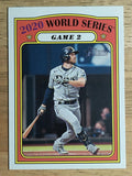2021 Topps Heritage #27 Game 2 World Series HL