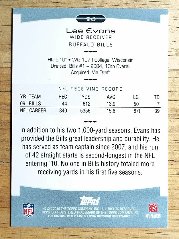 2010 Topps Platinum #96 Lee Evans