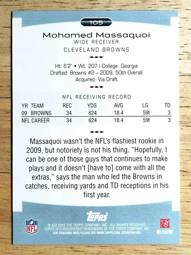 2010 Topps Platinum #105 Mohamed Massaquoi