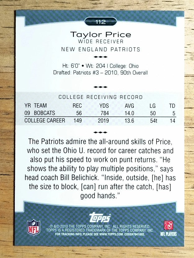 2010 Topps Platinum #112 Taylor Price RC