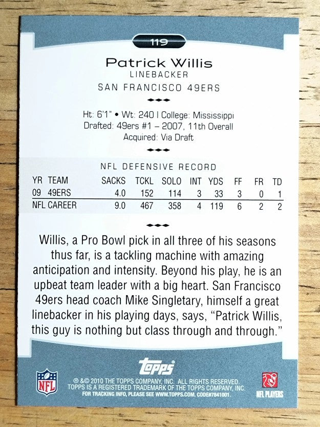 2010 Topps Platinum #119 Patrick Willis