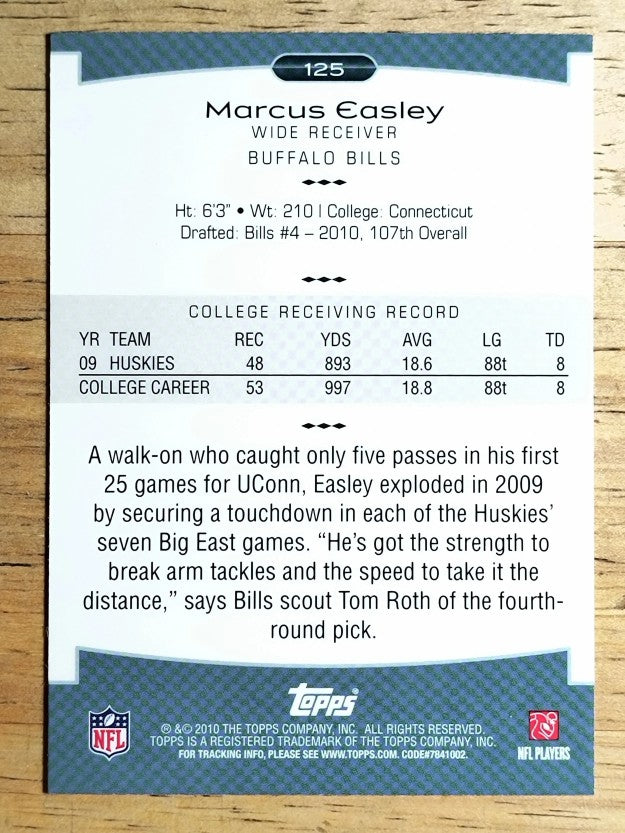 2010 Topps Platinum #125 Marcus Easley RC