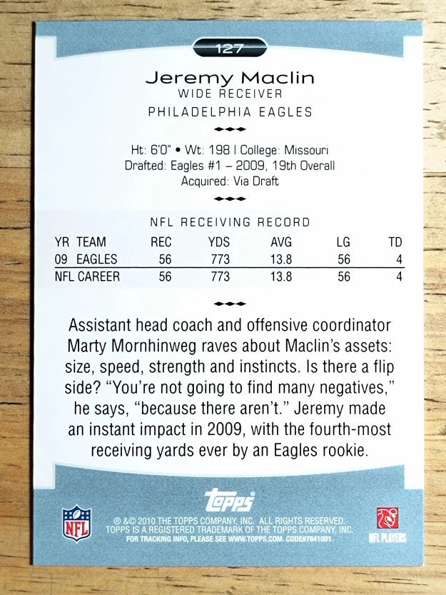 2010 Topps Platinum #127 Jeremy Maclin