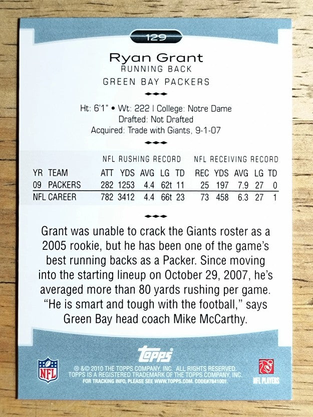 2010 Topps Platinum #129 Ryan Grant