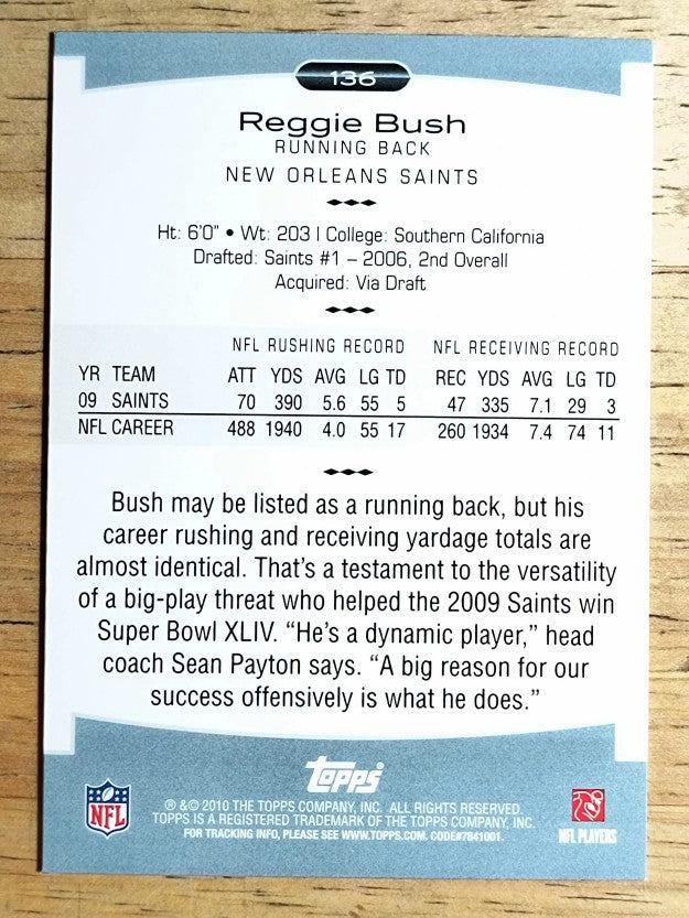 2010 Topps Platinum #136 Reggie Bush