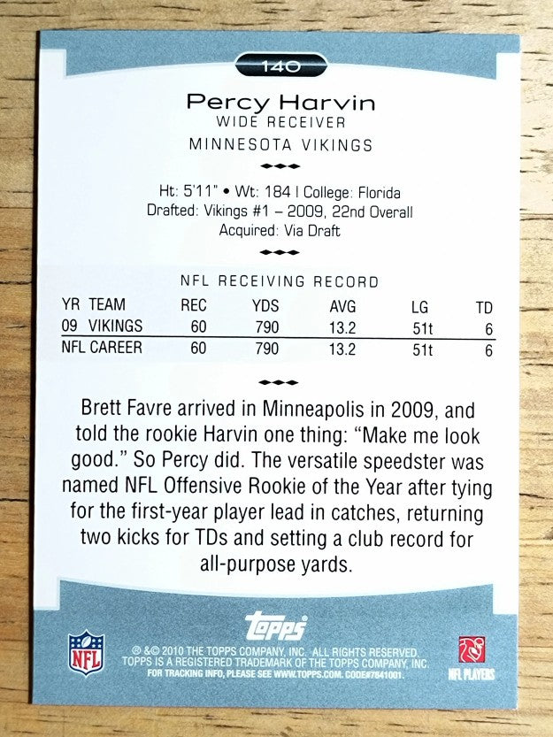 2010 Topps Platinum #140 Percy Harvin