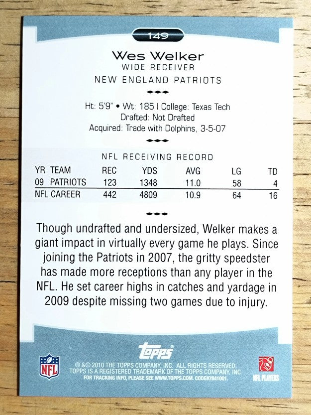 2010 Topps Platinum #149 Wes Welker