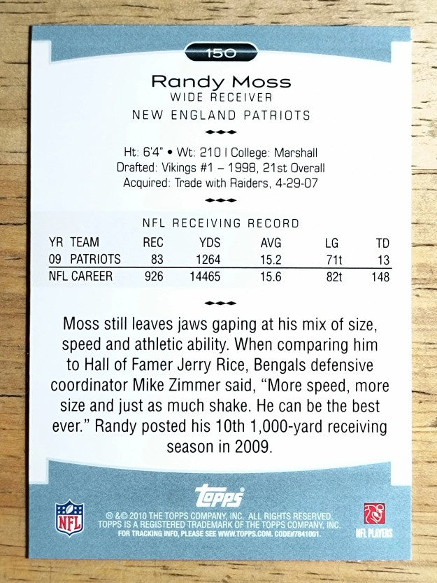 2010 Topps Platinum #150 Randy Moss