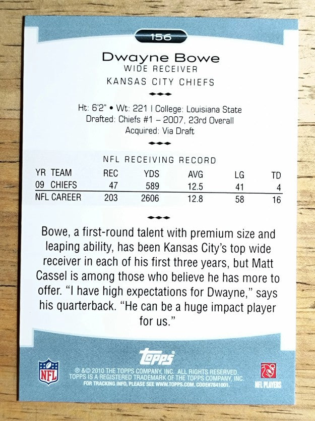 2010 Topps Platinum #156 Dwayne Bowe