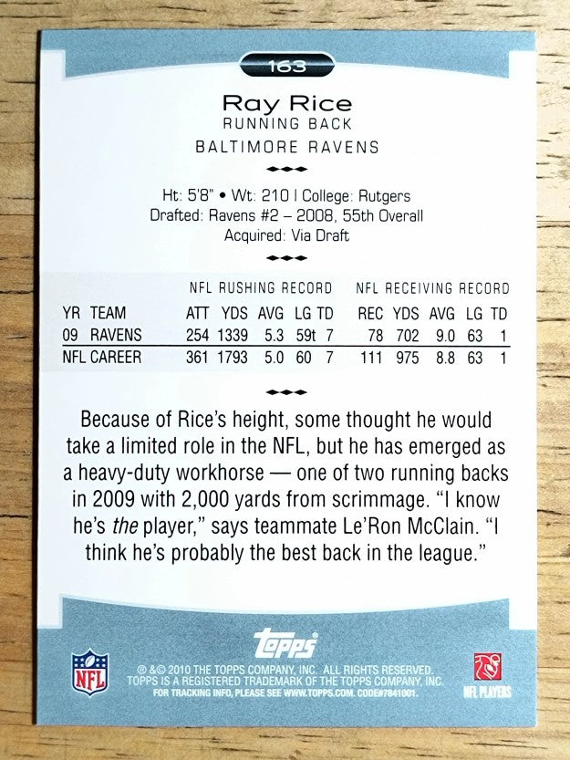 2010 Topps Platinum #163 Ray Rice