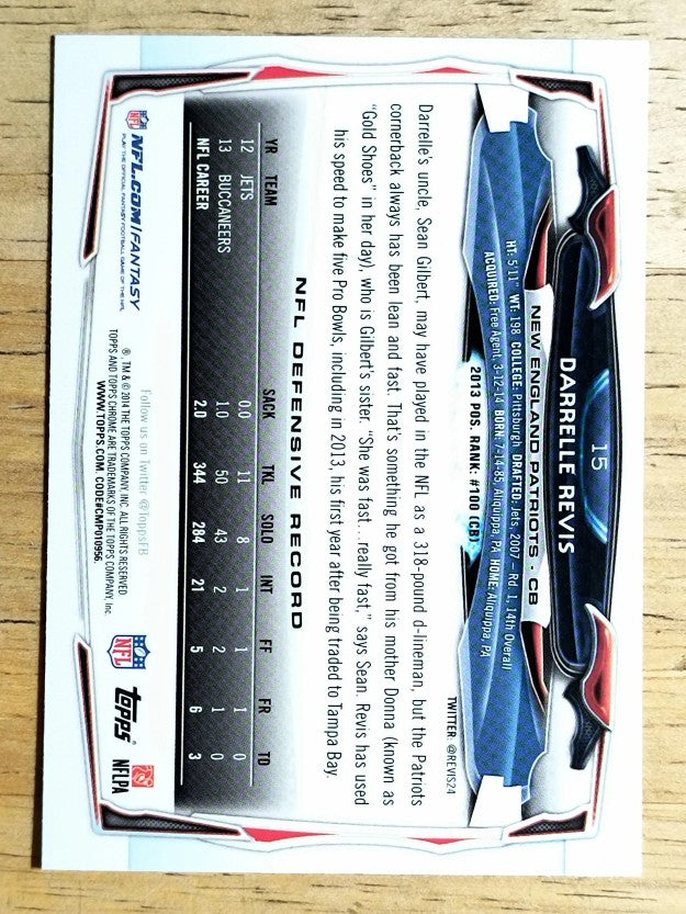 2014 Topps Chrome #15 Darrelle Revis