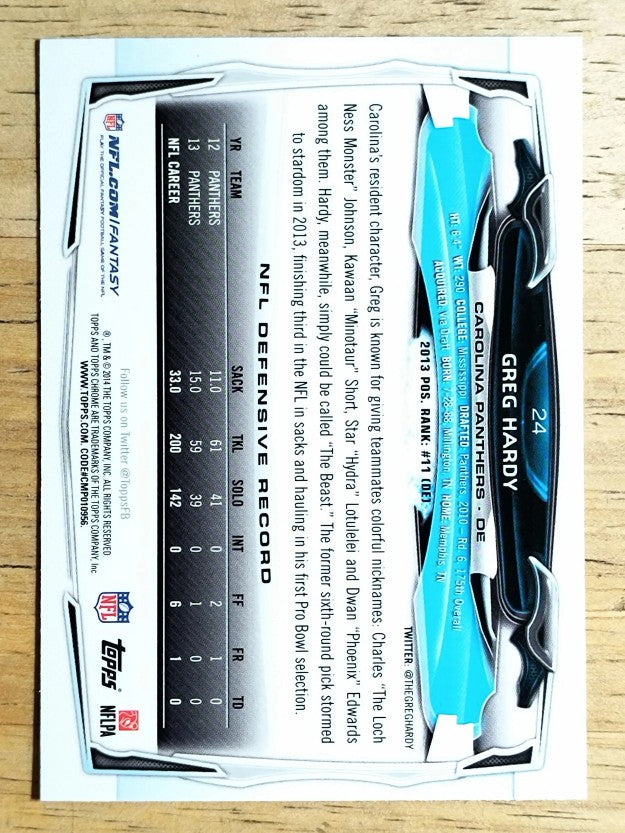 2014 Topps Chrome #24 Greg Hardy