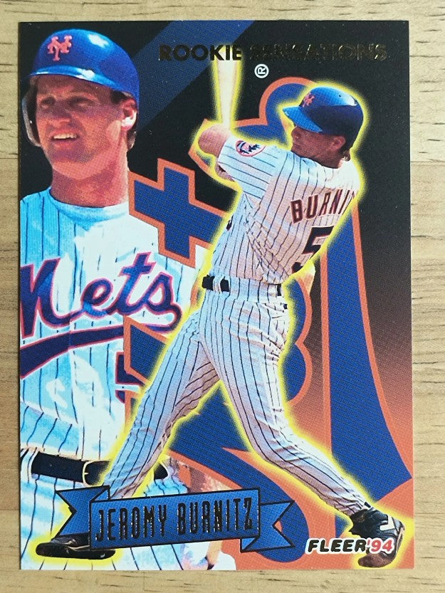 1994 Fleer Rookie Sensations #3 Jeromy Burnitz