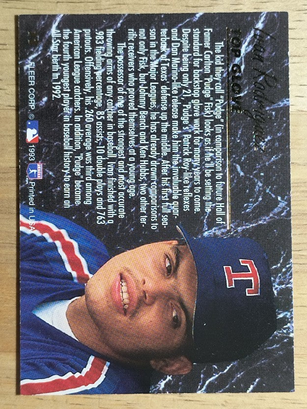 1993 Ultra Award Winners #11 Ivan Rodriguez