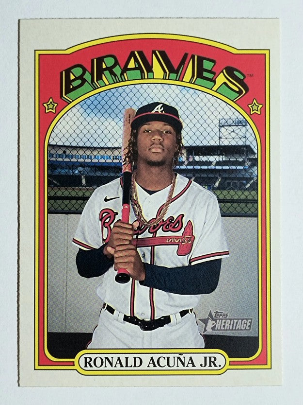 2021 Topps Heritage #299 Ronald Acuna Jr.