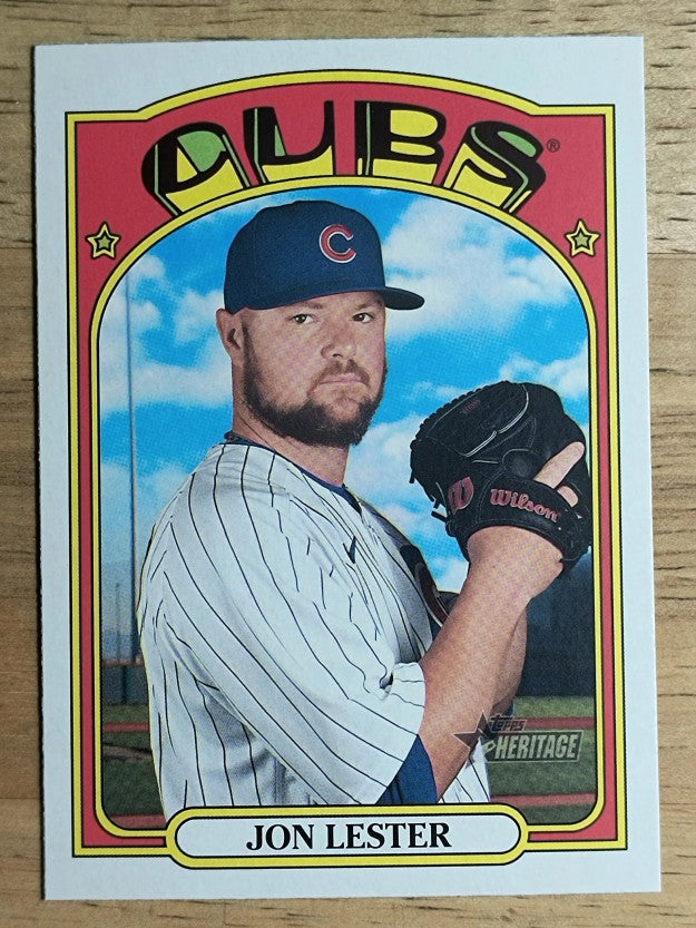 2021 Topps Heritage #326 Jon Lester