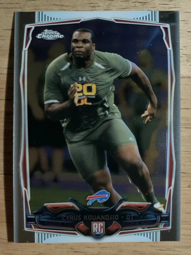 2014 Topps Chrome #119 Cyrus Kouandjio RC