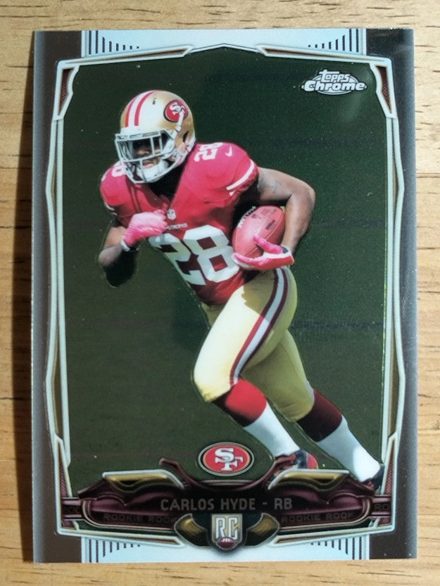 2014 Topps Chrome #158A Carlos Hyde RC