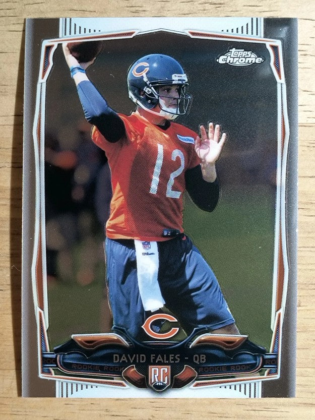 2014 Topps Chrome #168 David Fales RC