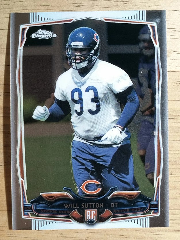 2014 Topps Chrome #170 Will Sutton RC