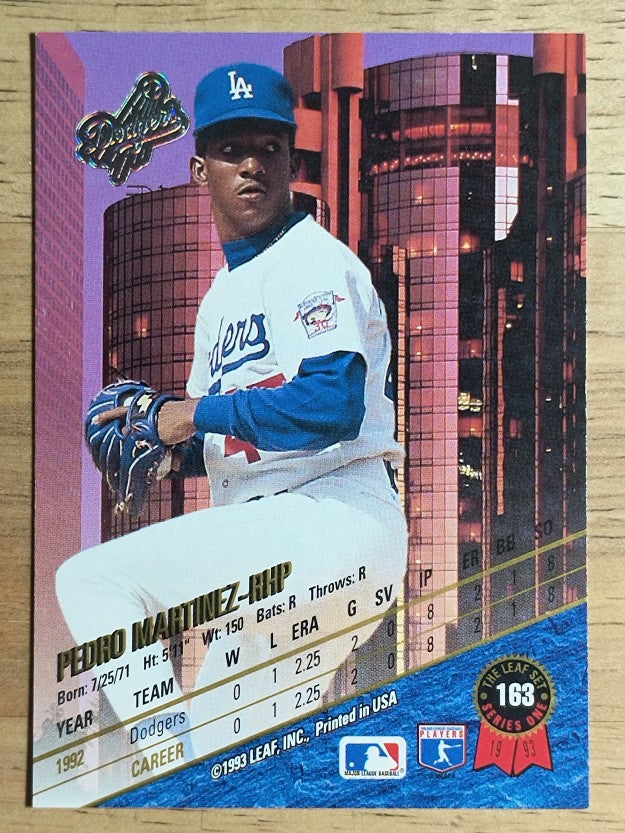 1993 Leaf #163 Pedro Martinez