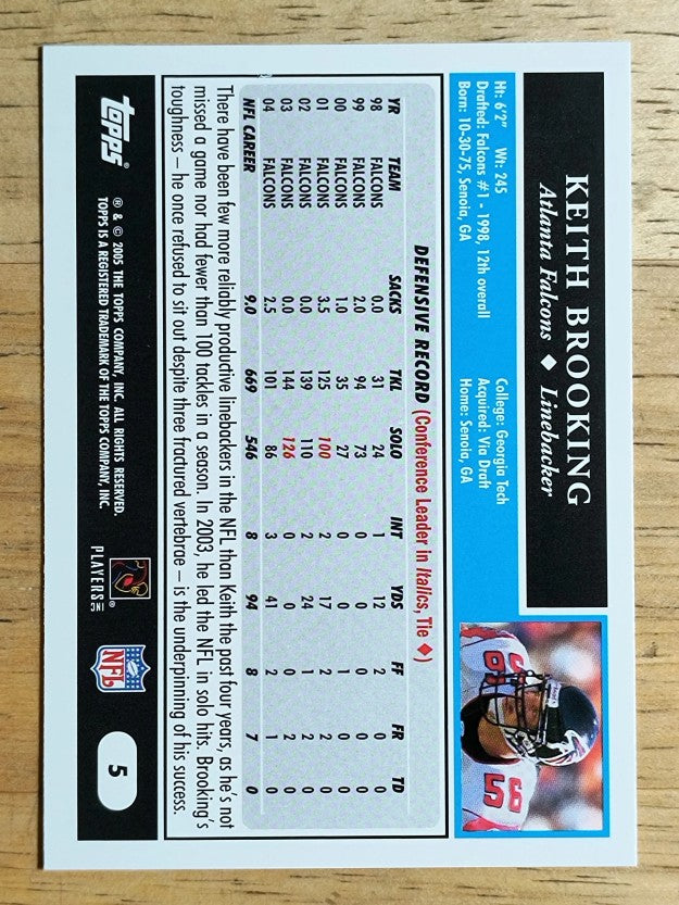 2005 Topps #5 Keith Brooking