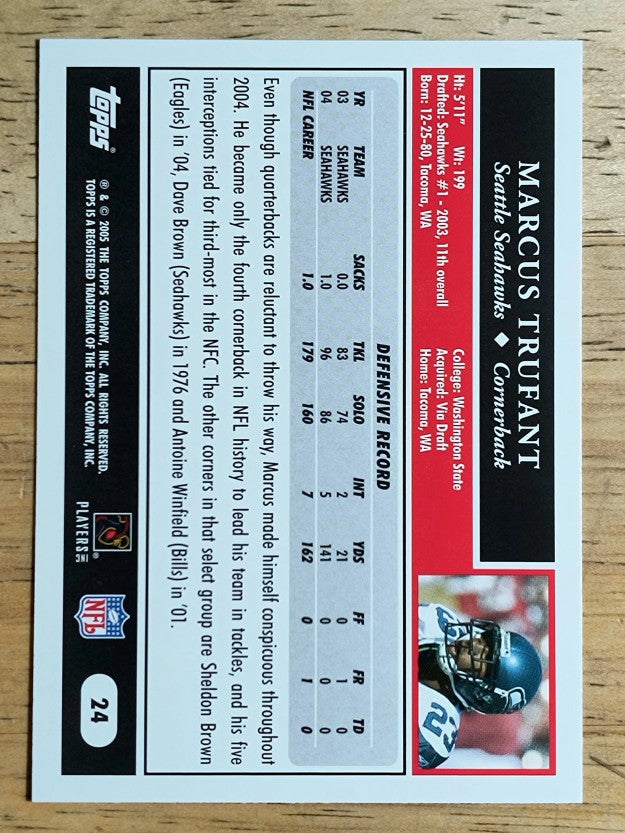 2005 Topps #24 Marcus Trufant