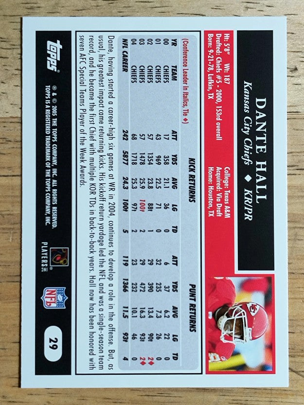 2005 Topps #29 Dante Hall