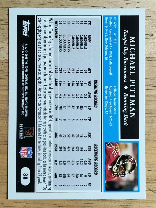 2005 Topps #38 Michael Pittman