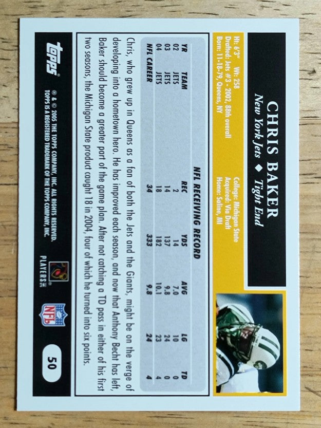 2005 Topps #50 Chris Baker