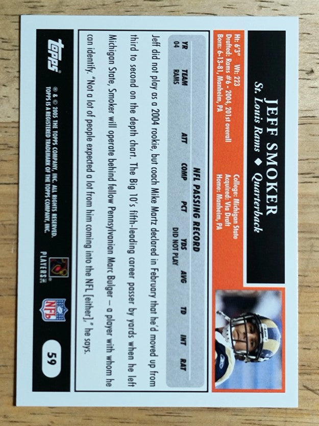 2005 Topps #59 Jeff Smoker