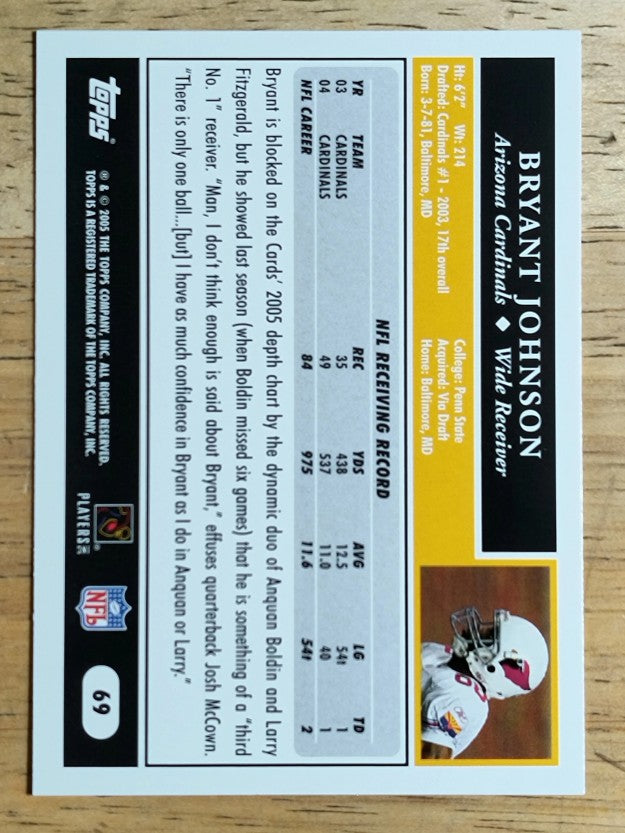 2005 Topps #69 Bryant Johnson