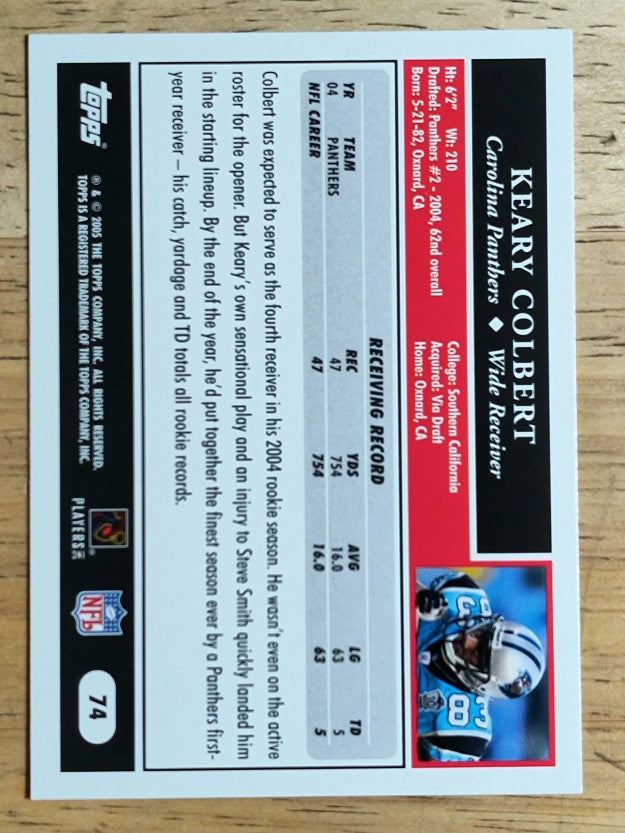 2005 Topps #74 Keary Colbert