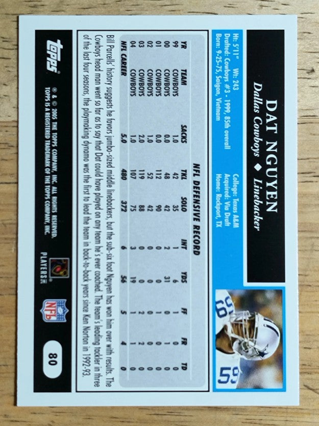 2005 Topps #80 Dat Nguyen