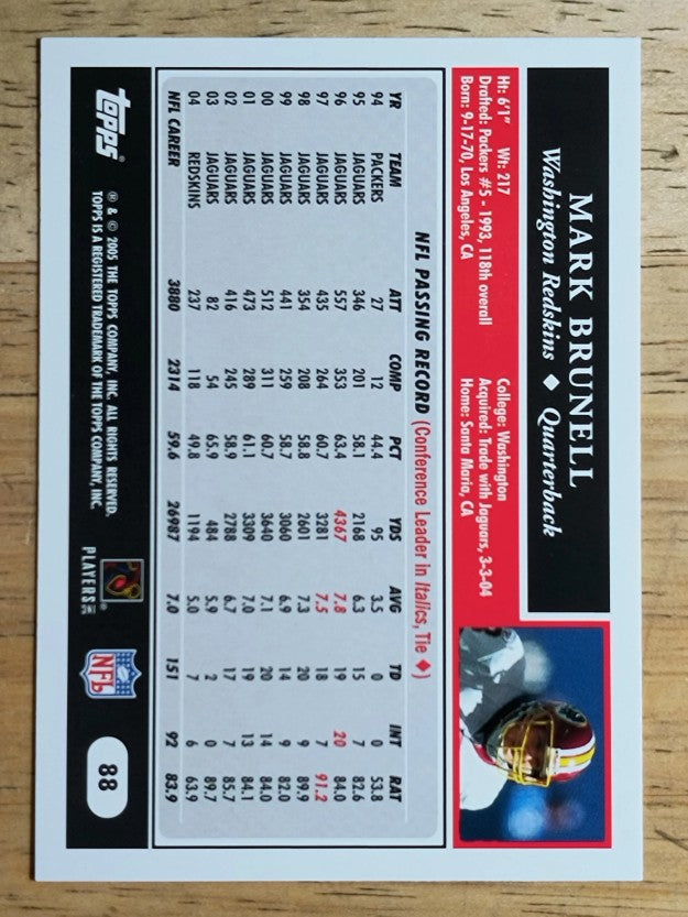 2005 Topps #88 Mark Brunell