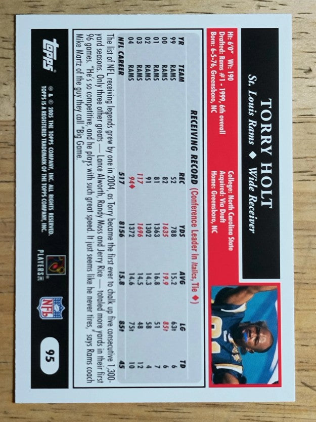 2005 Topps #95 Torry Holt