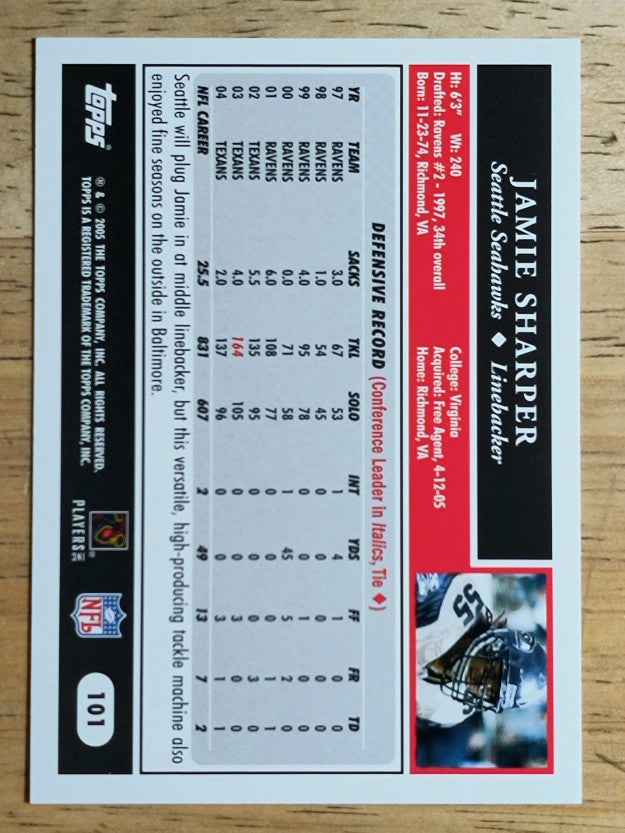 2005 Topps #101 Jamie Sharper