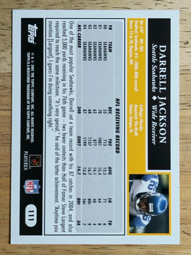 2005 Topps #111 Darrell Jackson