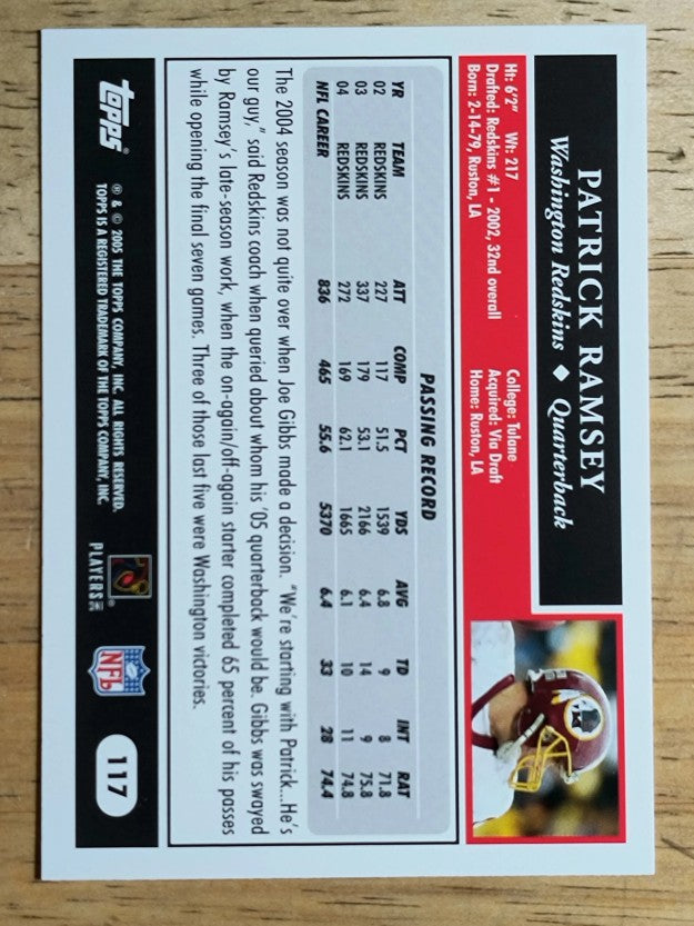 2005 Topps #117 Patrick Ramsey
