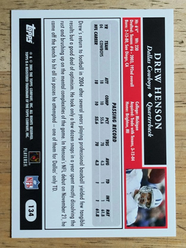 2005 Topps #134 Drew Henson