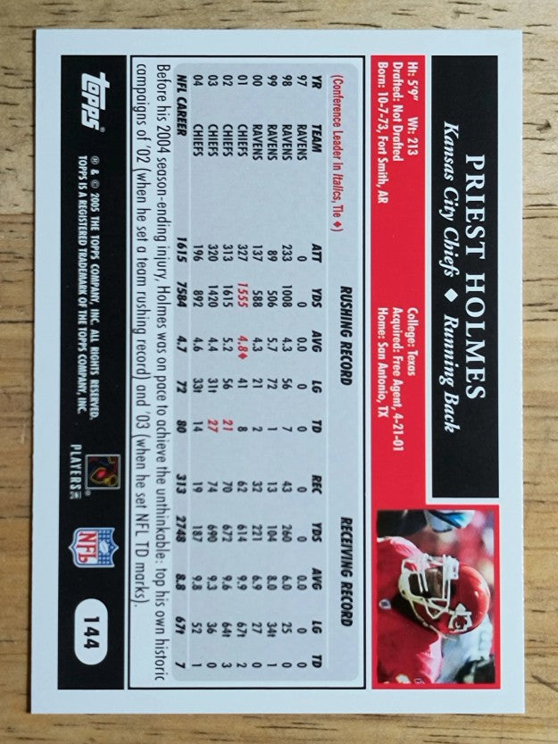 2005 Topps #144 Priest Holmes