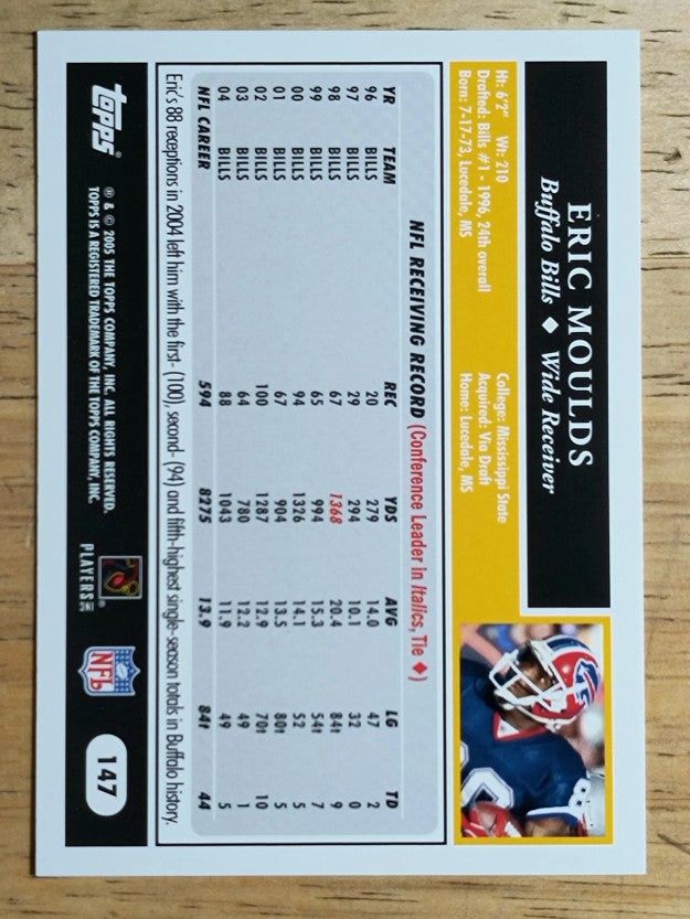 2005 Topps #147 Eric Moulds