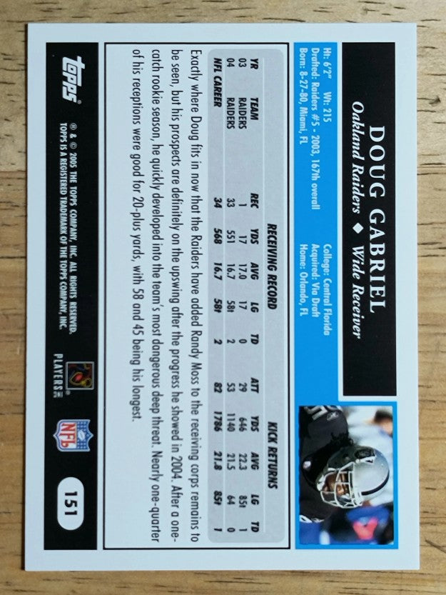 2005 Topps #151 Doug Gabriel